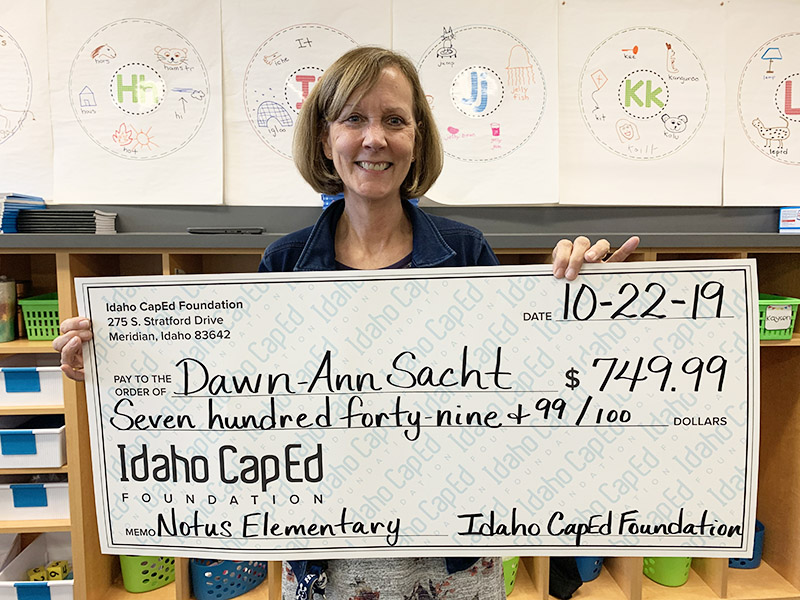 Dawn-Ann Sacht - Idaho CapEd Foundation Teacher Grant Winner