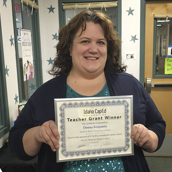 Donna Benjamin - Idaho CapEd Foundation Teacher Grant Winner