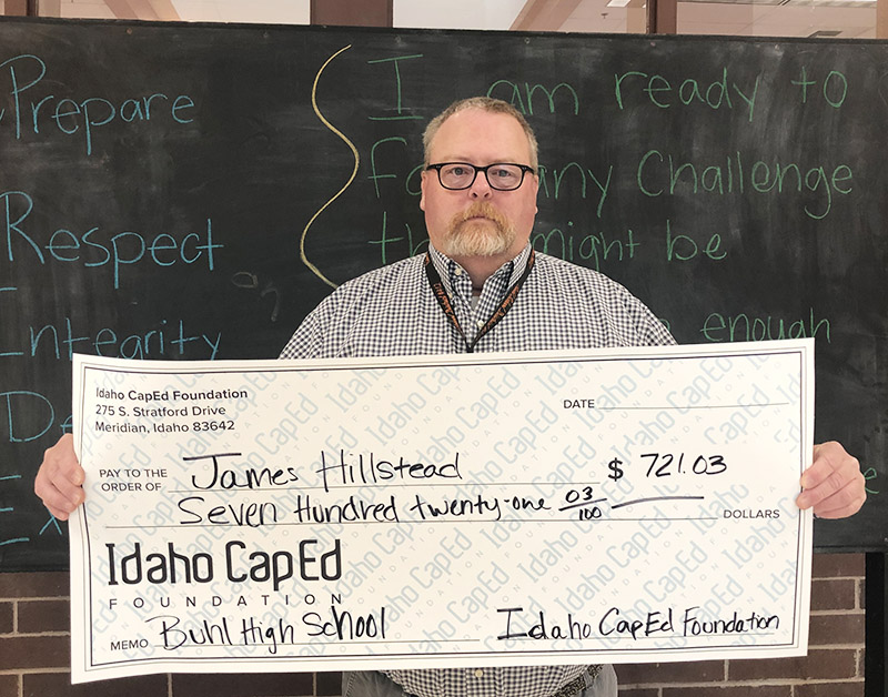 James Hillstead - Idaho CapEd Foundation Teacher Grant Winner