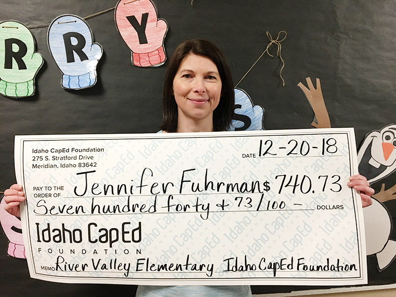 Jennifer Fuhrman - Idaho CapEd Foundation Teacher Grant Winner