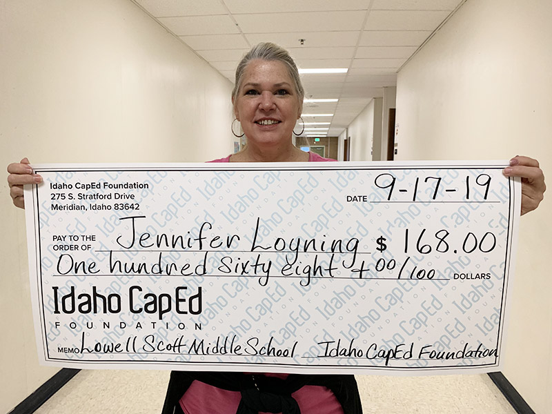 Jennifer Loyning - Idaho CapEd Foundation Teacher Grant Winner