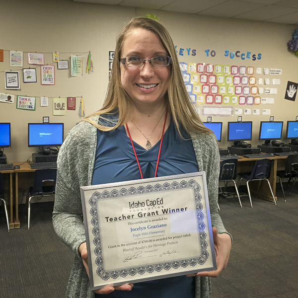 Jocelyn Graziano - Idaho CapEd Foundation Teacher Grant Winner