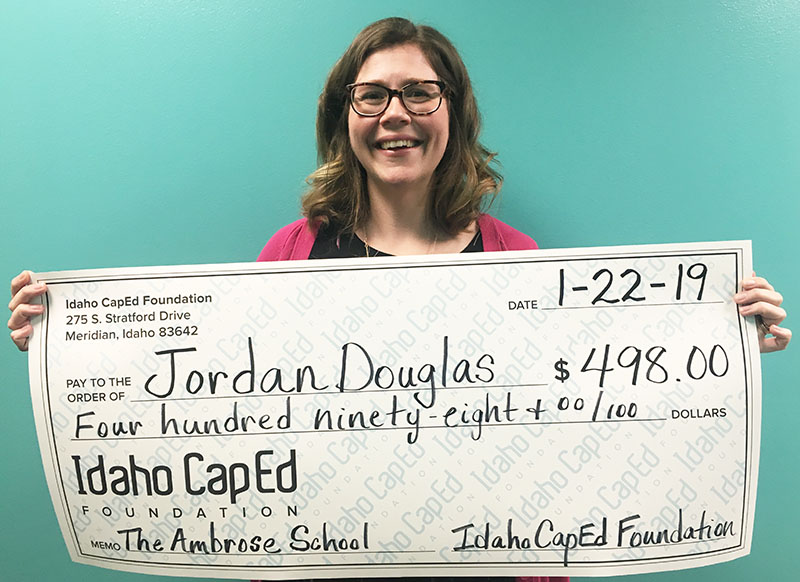 Jordan Douglas - Idaho CapEd Foundation Teacher Grant Winner