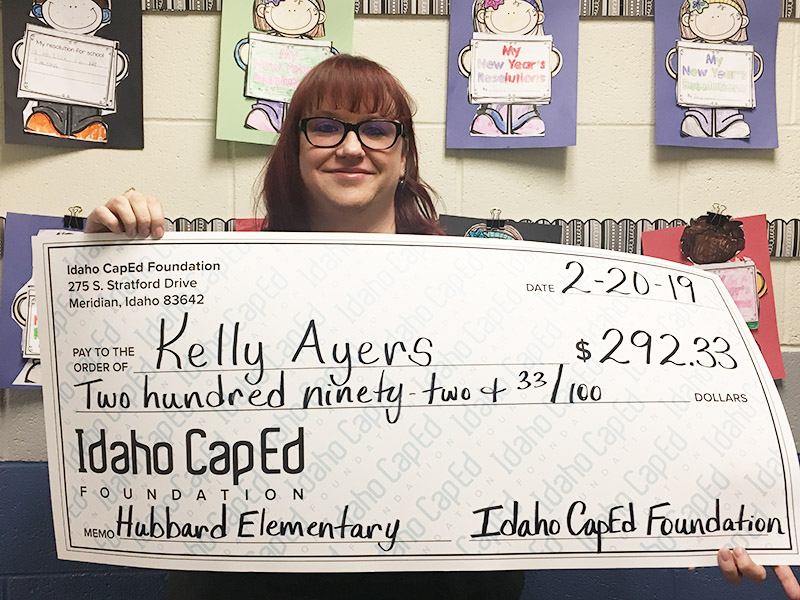 Kelly Ayers - Idaho CapEd Foundation Teacher Grant Winner