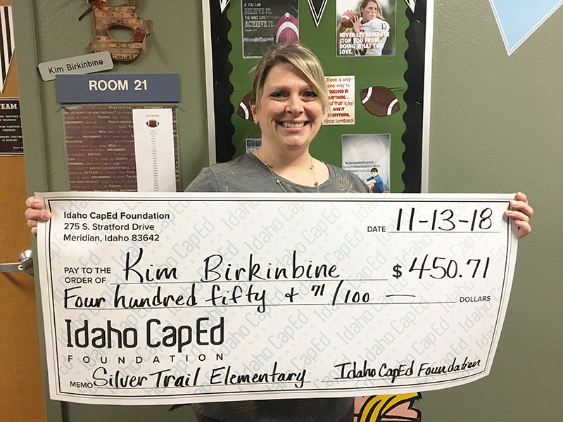 Kim Birkinbine - Idaho CapEd Foundation Teacher Grant Winner