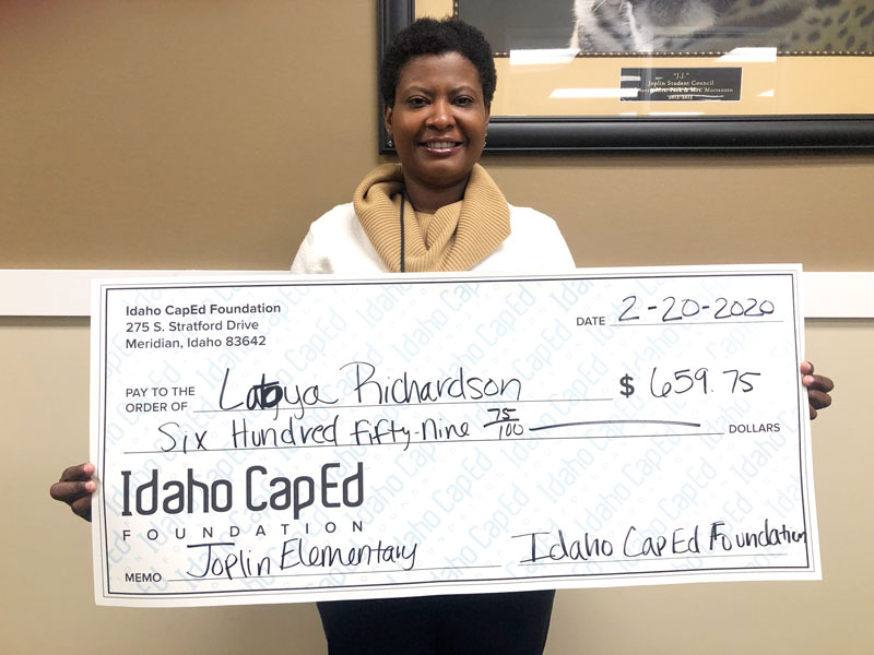 Latoya Richardson - Idaho CapEd Foundation Teacher Grant Winner