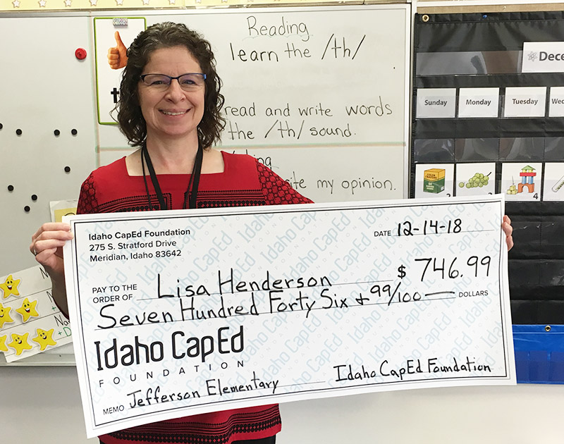 Lisa Henderson - Idaho CapEd Foundation Teacher Grant Winner