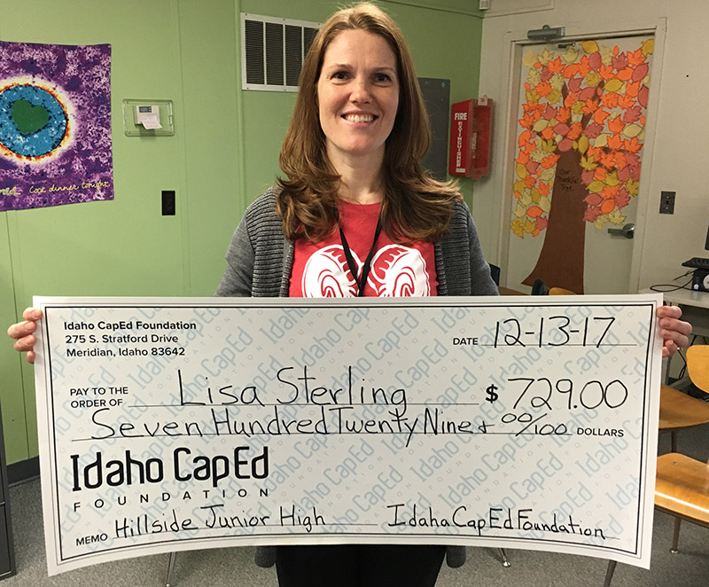 Lisa Sterling - Idaho CapEd Foundation Teacher Grant Winner