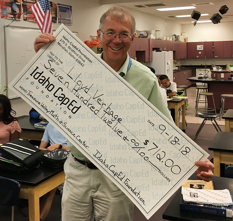 Lloyd Verhage - Idaho CapEd Foundation Teacher Grant Winner