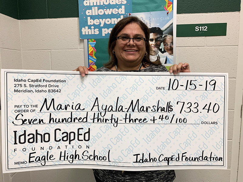 Maria Ayala-Marshall - Idaho CapEd Foundation Teacher Grant Winner