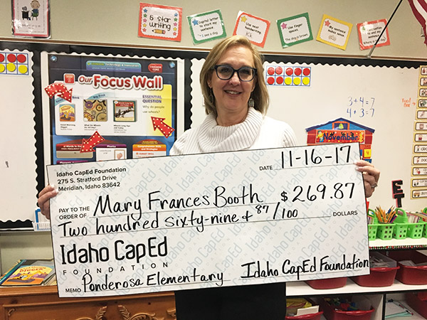 Mary Frances Booth - Idaho CapEd Foundation Teacher Grant Winner