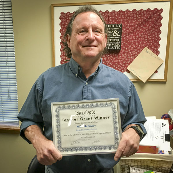 Mike Holloway - Idaho CapEd Foundation Teacher Grant Winner