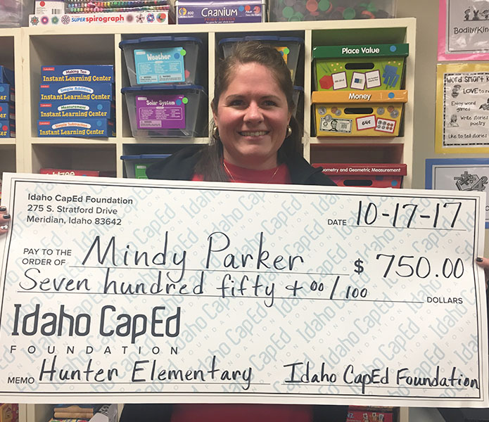 Mindy Parker - Idaho CapEd Foundation Teacher Grant Winner