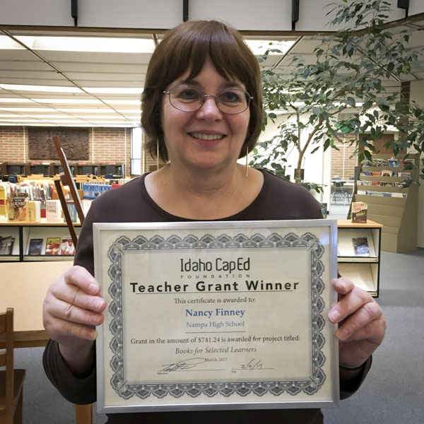 Nancy Finney - Idaho CapEd Foundation Teacher Grant Winner