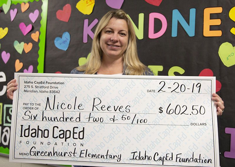 Nicole Reeves - Idaho CapEd Foundation Teacher Grant Winner