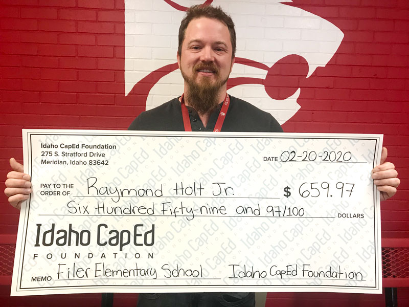 Raymond Holt - Idaho CapEd Foundation Teacher Grant Winner