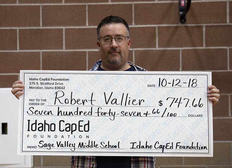 Robert Vallier - Idaho CapEd Foundation Teacher Grant Winner