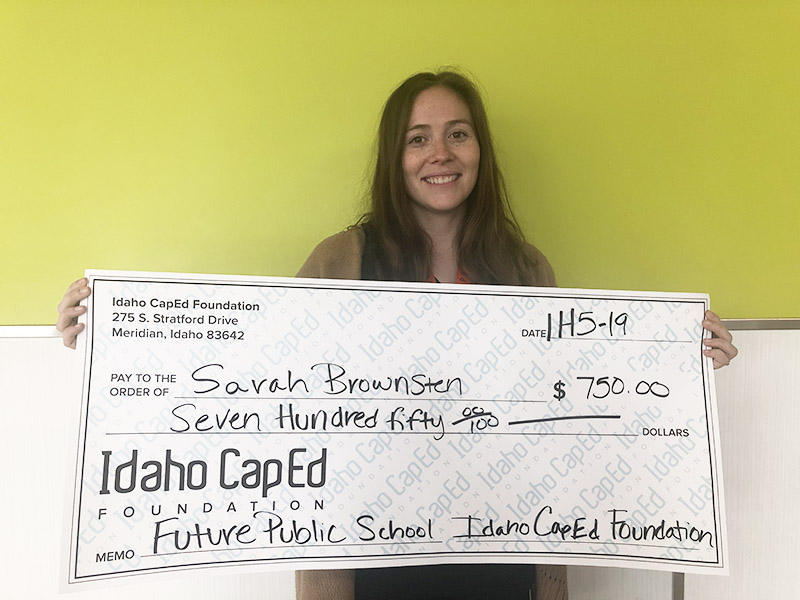 Sarah Brownsten - Idaho CapEd Foundation Teacher Grant Winner
