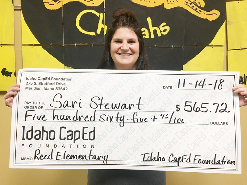 Sari Stewart - Idaho CapEd Foundation Teacher Grant Winner