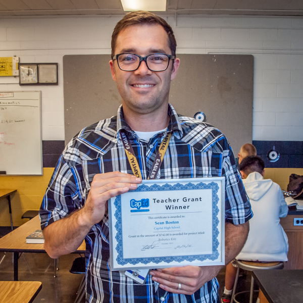 Sean Boston - Idaho CapEd Foundation Teacher Grant Winner
