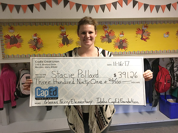 Stacie Pollard - Idaho CapEd Foundation Teacher Grant Winner