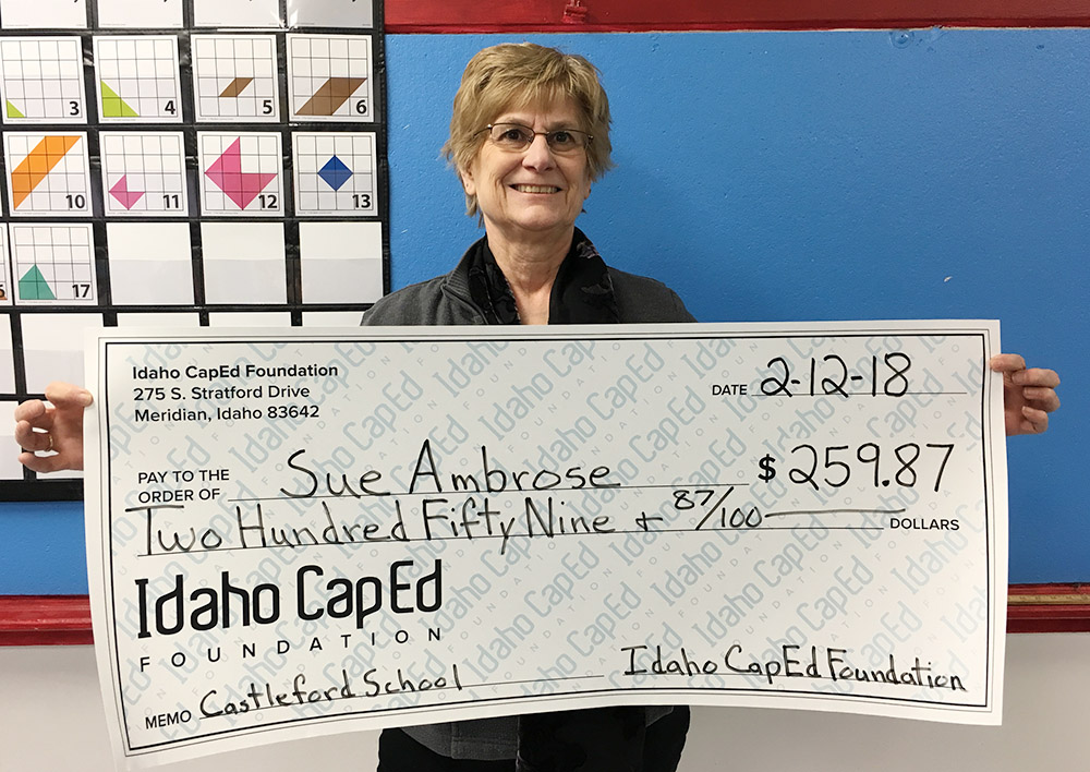Sue Ambrose - Idaho CapEd Foundation Teacher Grant Winner