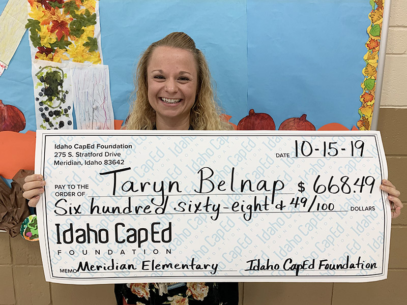 Taryn Belnap - Idaho CapEd Foundation Teacher Grant Winner